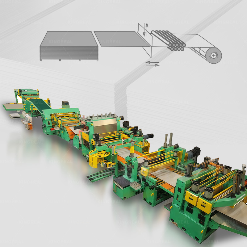 Hosszra vágott tekercs lapra gép