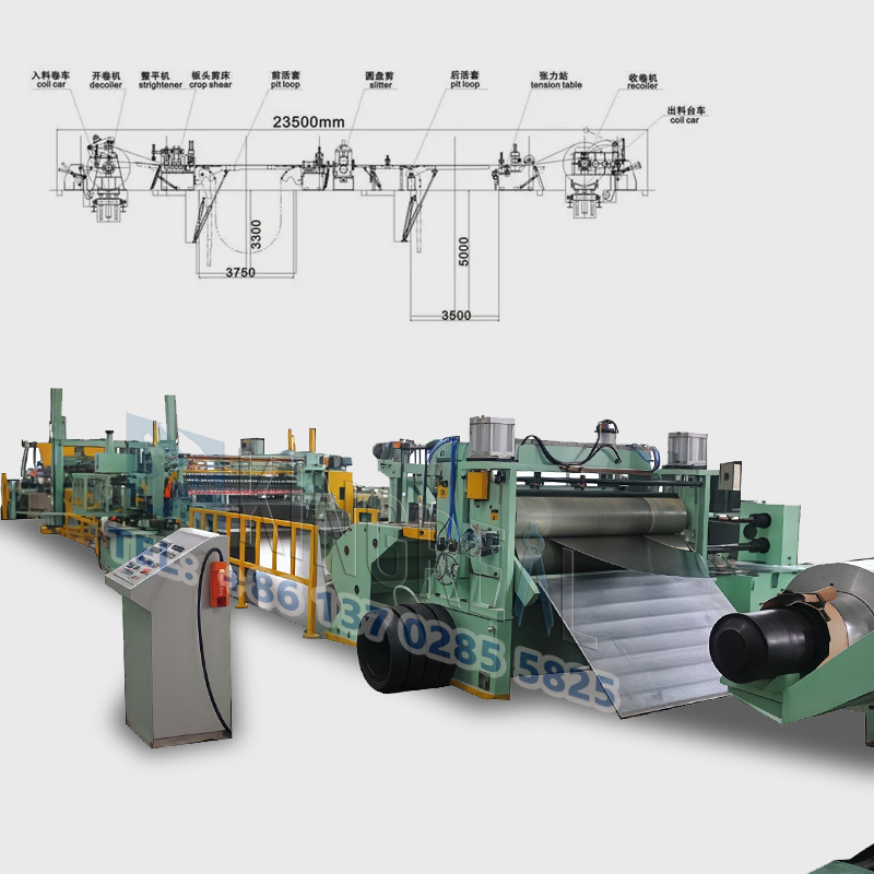 Nagy sebességű acéltekercs vágógép