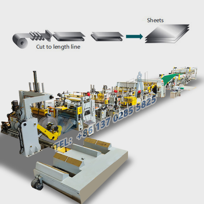 Fémlemez hosszra vágott gép